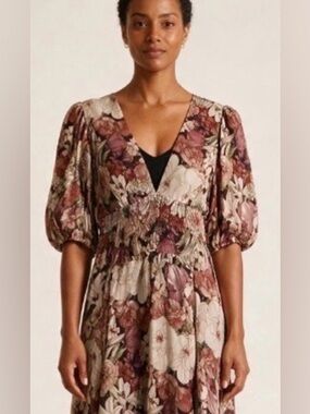 lavender brown dresses | | New Lavender Brown Paisley Mini Dress In Cotton Candy Color:Frost